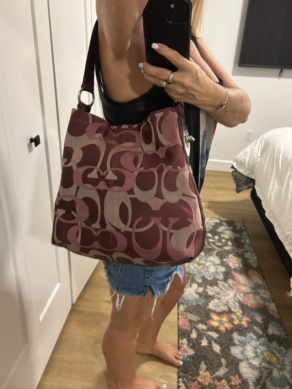 2010 COACH Penelope Optic Signature Hobo Bag - Picture 8 of 16